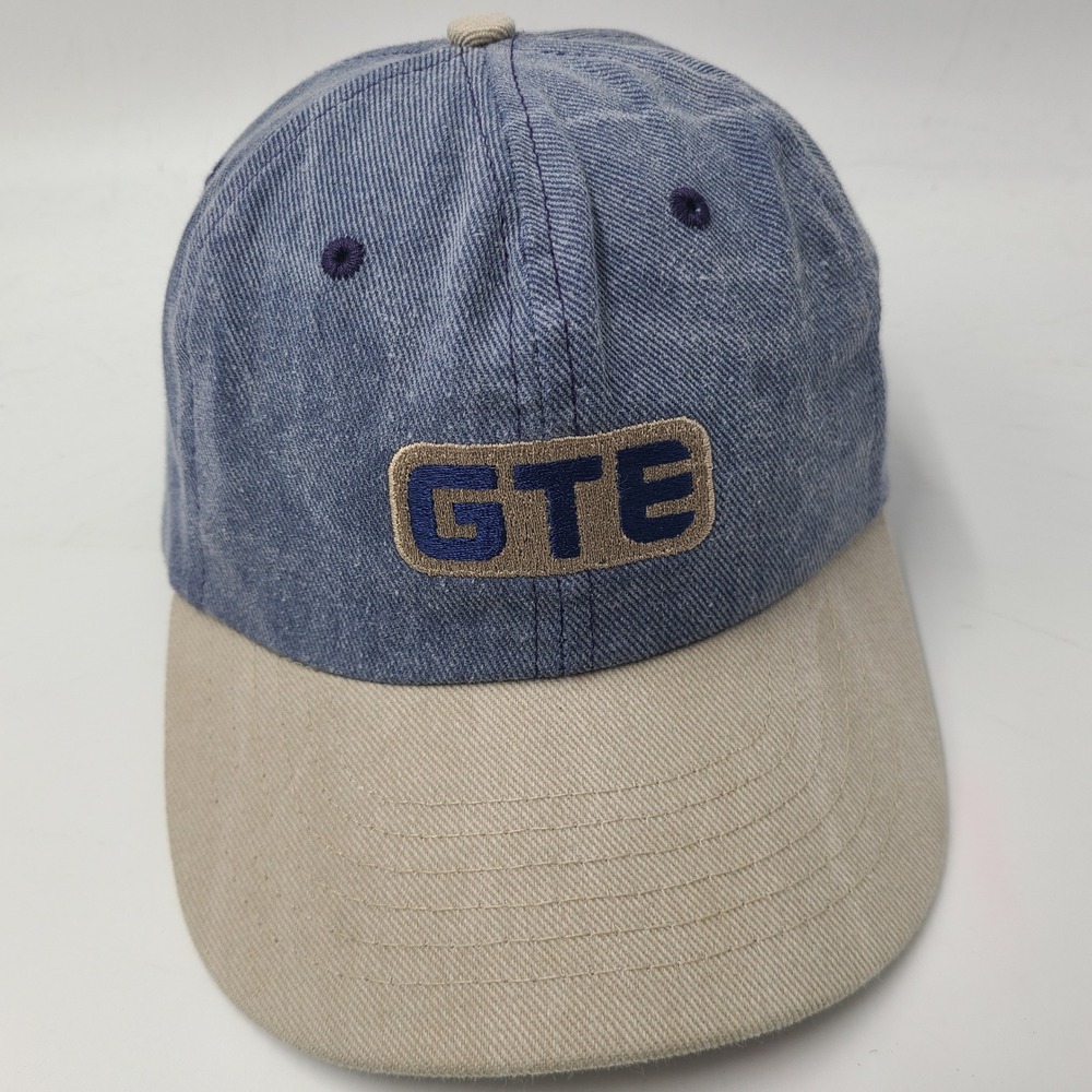 Vintage GTE Hat Adjustable Blue The Front Line General Telephone & Electronics